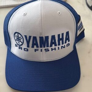 Yamaha Blue and White Pro Fishing Cap